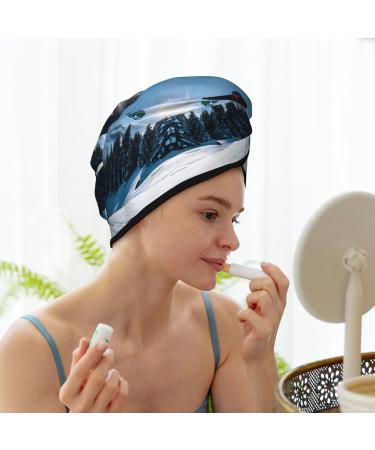 Snowboarding SamLng Coral Velvet Dry Hair Cap | Ideal for Home Travel Pools Beaches & Baths - Shop Now - Buy Online on GoSupps.com