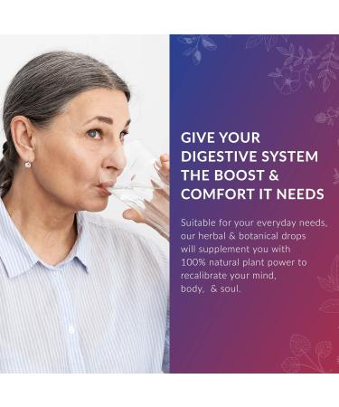 Digestion Support Supplement - Gut Health & Detox Cleanse with Ginger, Burdock & Fennel Seed - 30ml Blooming Blends - Buy Online on GoSupps.com