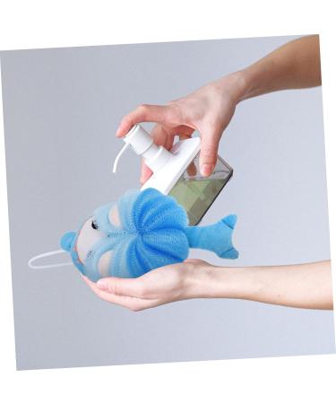 2pcs Cartoon Bath Balls - Exfoliating Sponge & Kids Loofah Shower Scrubber | Soft Cartoon Animal Bath Pouf for Gentle Skin Cleaning - Buy Online on GoSupps.com