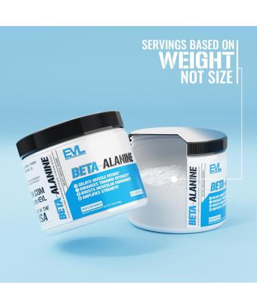 Evlution Nutrition Beta-Alanine - Supports Muscle Endurance Intense Training & Strength - 1.6g Pure Beta-Alanine Per Serving - Recovery - Dietary Supplement - Unflavored Powder - 125 Servings - Buy Online on GoSupps.com