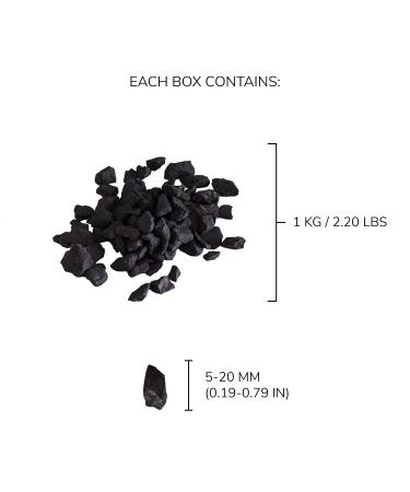 Slungite Stones for Water Purification - 1000g | Scorchit Chips for Crystal Water Bottles | Sustainable Home & Wellness - Buy Online on GoSupps.com