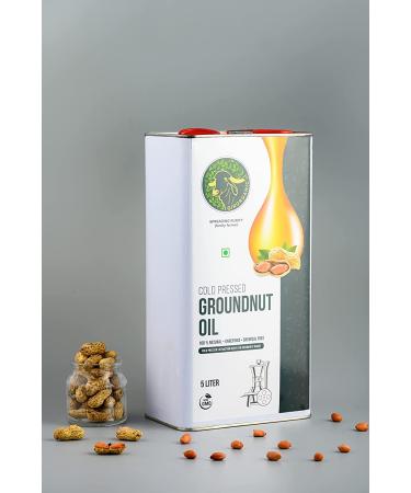 GirOrganic Natural Kolhu Wood Pressed Peanut Oil - 169oz | Cold Pressed Kacchi Ghani Oil - 169 Fl Oz - Buy Online on GoSupps.com