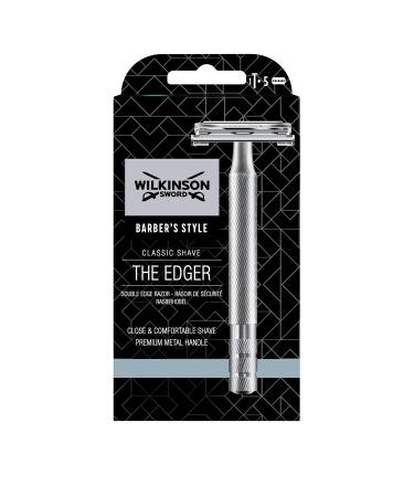 Wilkinson Sword - The Edger Razor - Pack of 1 handle and 5 rechargeable blades - Buy Online on GoSupps.com