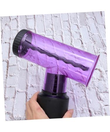 Ipetboom Hair Dryer Nozzle Hair Roller Dryer Mouth Cover Curly Hair Tools Curlers Tornado 18*8.5cm Purple - Buy Online on GoSupps.com