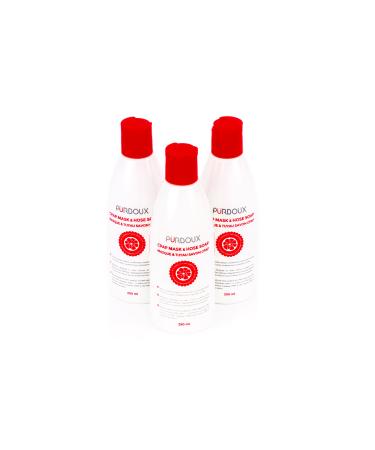 PURDOUX CPAP Cleaning Soap for Hose and Mask (3 Bottle 250mL/8.04 oz Pack) (Grapefruit-Lemon Scent)
