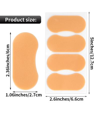 Sibba 12 Sheet Waterproof Moleskin Blister Prevention Patches for Feet - Adhesive Foam Bandages for High Heels - Chafing Prevention Sticker - Buy Online on GoSupps.com