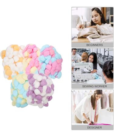 jojofuny Makeup Cotton Balls 500pcs Colored Cotton Balls Hamster Cotton Bedding Craft Pom Pom Balls Handmade Puff Balls for Diy Arts Crafts Decors Decorated Cotton Balls - Buy Online on GoSupps.com