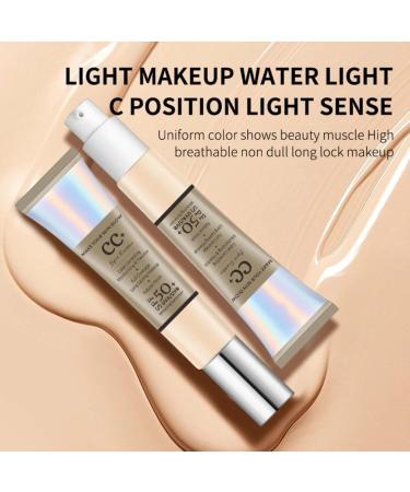 CC Cream Fluid Foundation Covering Blemishes Durable Makeup Nude Moisturizing CC Cream Concealer Anti-Dull and Anti-Redness Semi-Matte Finish CC Cream With Spf 50+ (1PC 30ml) - Buy Online on GoSupps.com