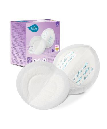 Nuvita 1202 nipple pads day and night - 60 pieces ultra -suction protection soft and comfortable individually packaged - Italian brand 60 1202 (60 PCs)