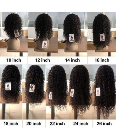 Buy 14-Inch Brown Lace Front Wig | Real Brazilian Water Wave Human Hair | Pre-Plucked 150% Density International Shipping - Buy Online on GoSupps.com