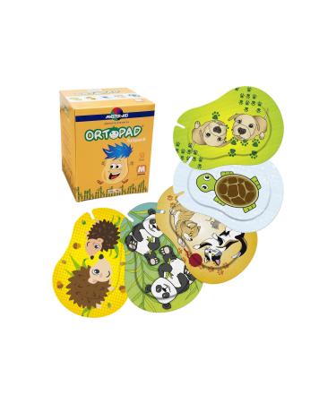 Ortopad Bamboo Fun Pack Eye Patches 50/Box (Medium Size 2-4 yrs) Hedgehog Pack
