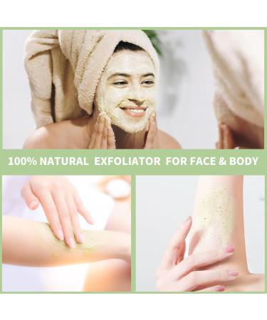 Brightening Aloe Vera Facial Scrub - Exfoliating Face Wash for Blackheads & Dark Spots | Deep Cleansing Exfoliator - Buy Online on GoSupps.com