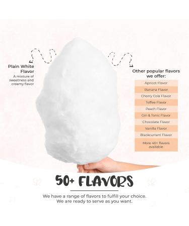 Baking Beauty and Beyond Premium Floss Sugar for Cotton Candy - 400g Plain White Floss Sugar with Natural Ingredients for All Occasions - Buy Online on GoSupps.com