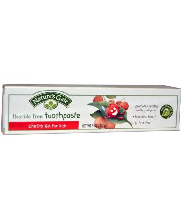 Natures Gate Toothpaste Gel, 5 Ounce - Cherry for Kids