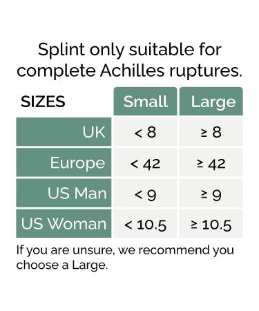 Achilles Tendon Rupture Night Splint - Large Right Size for Complete Tears - Consult Medical Professional Before Purchase - Buy Online on GoSupps.com