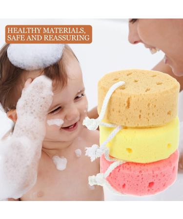 3pcs Exfoliating Bath Sponge Set - Body Scrubber & Shower Sponge for Women - Skin Cleaning Scrubber for Ultimate Shower Experience - Buy Online on GoSupps.com