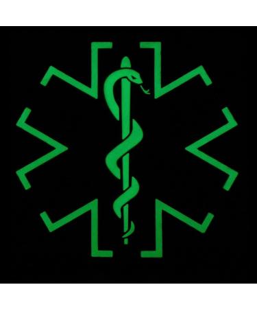 Glow Dark EMS EMT Paramedic Morale Patch | Tactical PVC 3D Fastener - Buy Online on GoSupps.com