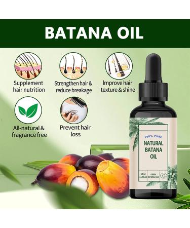 Guegine Hair Oils for Hair Growth Batana Oil for Hair Growth Natural and Pure Nourishment Prevents Hair Loss Eliminates Split Breakage Ends Increases Shine Nourish Scalp Strengthen Hair for Women Men - Buy Online on GoSupps.com