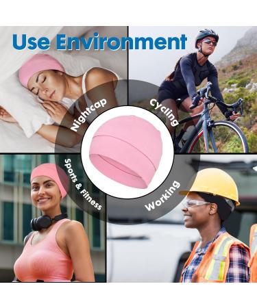 FocusCare 100% Bamboo Viscose Hats for Men & Women | Lightweight Helmet Liner & Sleep Cap for Chemo & Hair Loss - 2 Red & Burgundy - Buy Online on GoSupps.com