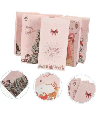 LALAFINA 6pcs Christmas Candy Paper Bag Candy Bags Kraft Retail Bags Party Favor Bag Packing Bag Kraft Paper - Buy Online on GoSupps.com