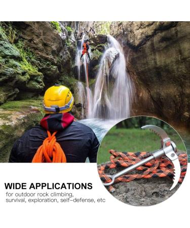 Fsskgx Stainless Steel Folding Grappling Hook - Ideal for Survival Training Camping & Hiking - Buy Online on GoSupps.com