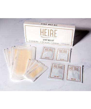 Heirewax Kit de Bandes de Cire | pilation Professionnelle Domicile | Bandes de Cire Flexibles pour une Peau Lisse | Convient pour les Jambes les Bras et le Visage | R sultats de Qualit Salon - Buy Online on GoSupps.com