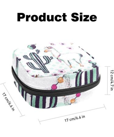 GIAPB Period Bag - Sanitary Napkin Storage & Travel Makeup Pouch, Alpaca Print - Color4949 - Buy Online on GoSupps.com