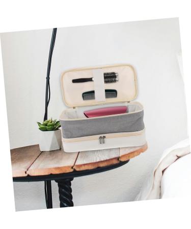 Mikinona Travel Storage Bag Curling Iron Hair Curlers Tote Bag Organizer Hairdryer Toolkit White Hair Dryer - Buy Online on GoSupps.com