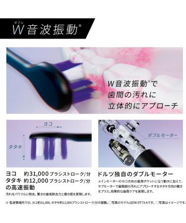 Buy Panasonic EW-DP57 Sonic Vibration Toothbrush - Doltz Electric Toothbrush 100-240V Japan Import 2023 Model (Silver) - Fast International Shipping - Buy Online on GoSupps.com