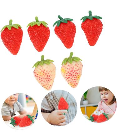 HOMSFOU 24 Pcs Simulated Strawberry Model Faux Strawberry Fake Strawberry Simulation Strawberries Artificial Red Strawberries Fake Blueberries Fake Fruits Fake Strawberries Pvc Chic Child - Buy Online on GoSupps.com