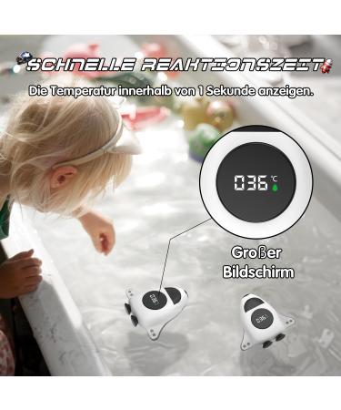 Bigkeyeoy Baby Bath Thermometer for Newborns | Digital Water Thermometer with Visual Alarm | Floating Toy Children's Bathing Thermometer | Safe Bathing Solution - Buy Online on GoSupps.com