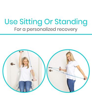 Vive Shoulder Pulley - Over Door Rehab Exerciser for Rotator Cuff Recovery | Effective Rotator Cuff Rehab Tool - Buy Online on GoSupps.com