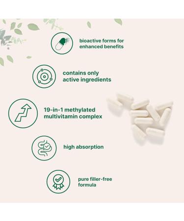 Micro Ingredients Pure Methylated Multivitamin 240 Capsules | 19-in-1 Formula with Vitamins C D B12 Folate Magnesium Zinc & More | Filler Free Non-GMO 240 Count (Pack of 1) - Buy Online on GoSupps.com