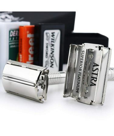 Navaja de Afeitar Butterfly - Afeitadora Tradicional Cl sica para Hombres con 5 Cuchillas de Doble Borde - Mango de Sujeci n Segura - Env o Internacional - Buy Online on GoSupps.com