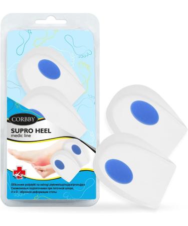 Fabacare Supro Heel Inserts - Medical Silicone Heel Cushion for Heel Spurs Size L | Optimal Support & Comfort - Buy Online on GoSupps.com
