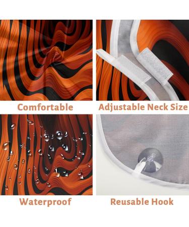 Abstract Ocean Shark Beard Bib Apron - Ultimate Beard Hair Catcher for Men | Perfect Father's Day & Christmas Gift with Suction Cups - Buy Online on GoSupps.com