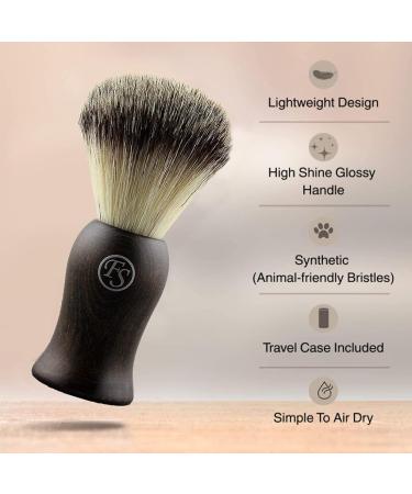 FRANK Synthetic Hair Shaving Brush for Men | 22mm Knot | Professional & Personal Use - Buy Online on GoSupps.com