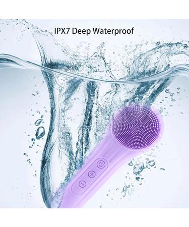 Electric Face Scrubber Silicone Cleansing Brush Waterproof and Rechargeable Silicone Face Scrubber Facial Brushes for Cleaning and Exfoliating Pink - Buy Online on GoSupps.com