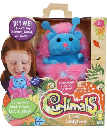 Curlimals Lucie Ladybird Interactive Soft Toy | 50+ Sounds & Reactions | Touch Responsive | Ages 3 - Buy Online on GoSupps.com