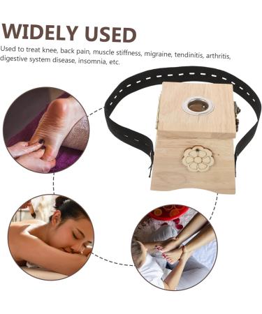 OHPHCALL Box solid wood moxibustion box chinese moxibustion heat handheld massagers vessel tools moxa stick wood tools Moxas Stick Burner Stainless steel household moxibustion instrument - Buy Online on GoSupps.com