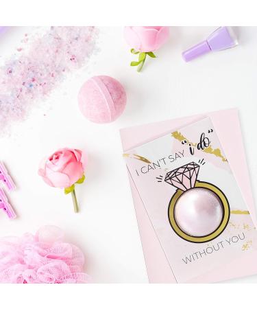 Bridesmaid Proposal Cards with Bath Bombs - 6 Pack | Perfect Bridesmaids Proposal Gifts | Ring Style | Will You be My Bridesmaid Card Pack - Buy Online on GoSupps.com
