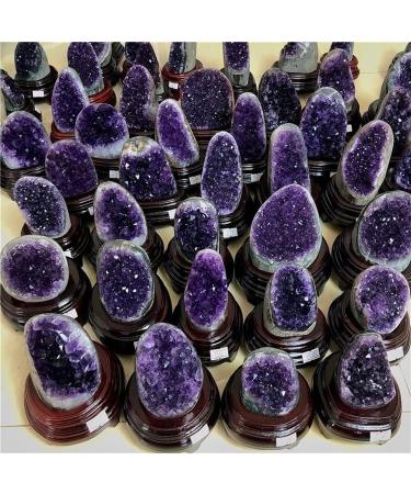 About 300g-900g Natural Amethyst geode Quartz Cluster Crystal Specimen Home Collections (Size : 800g) - Buy Online on GoSupps.com