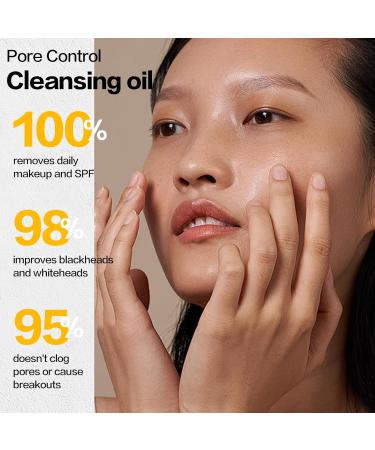 NAILKISS Cleansing Oil for Face 200ml - Plant-Based Makeup Remover & Blackhead Cleanser - Lightweight Pore Control for Sensitive Skin - Buy Online on GoSupps.com