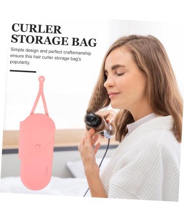 BELLIFFY Silicone Curling Iron Bag Hair Straightener Hair Dryer Bag Pink 29.50X13.50X2.00CM Pink - Buy Online on GoSupps.com
