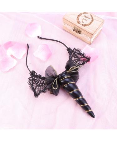 Lurrose Unicorn Headband - 2 Pieces Cat Ear Headbands for Birthday Halloween Easter Parties - International Shipping Available - Buy Online on GoSupps.com