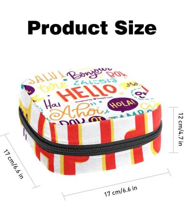 Multi-colored Sanitary Napkin Storage Bag | Menstrual Cup Pouch for Women and Girls | Portable Period Holder | Nursing Pad and Tampon Organizer - Buy Online on GoSupps.com