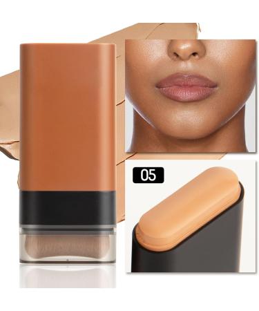 Multi-Use Foundation Stick Makeup with Built-In Foundation Brush Hydrating Lightweight Foundation Stick with Brushz Longwear Contour Stick Foundation Face Stick Natural Finish (05 0.71 Ounce (Pack of 1)) 05 0.71 Ounce (Pack of 1) - Buy Online on GoSupps.com