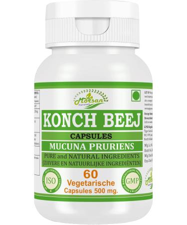 Morsan Nutraveda Konch Beej Capsules Mucuna Pruriens 500mg 60 Vegan Capsules Ayurvedisch Kruidensupplement 2 - Buy Online on GoSupps.com