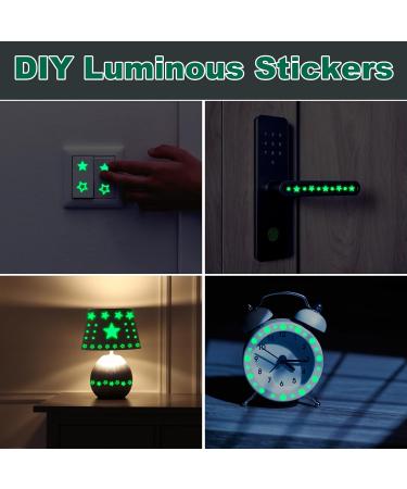 1503pcs Green Glow in The Dark Stars Wall Stickers | Realistic 3D Luminous Stars for Ceiling and Walls | DIY Adhesive Stickers for Baby Bedroom Decoration - Buy Online on GoSupps.com