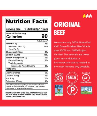 CHOMPS Original Beef Stick - 1.15 OZ | High-Protein Snack | Gluten-Free - Buy Online on GoSupps.com